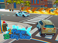2 Player 3D City Racer
